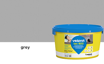 Полимерная мастика vetonit tec 822 grey 8 кг