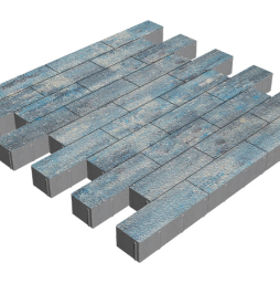 Плитка тротуарная SteinRus Ригель В.4.П.8, Native, Амбер, 300*100*80 мм