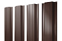 Штакетник Прямоугольный 0,45 Drap TwinColor RAL 8017 шоколад