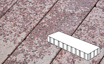 Плитка тротуарная Готика, City Granite FINERRO, Плита, Сансет, 500*125*100 мм