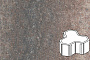 Плитка тротуарная Готика Natur, Шемрок, Юпитер, 200*200*100 мм