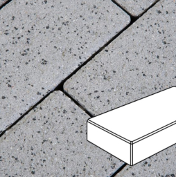 Плитка тротуарная Готика, Granite FERRO Картано Гранде Б.3.П.6, Белла Уайт, 300*200*60 мм
