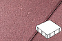 Плитка тротуарная Готика Profi, Квадрат, красный, частичный прокрас, с/ц, 300*300*60 мм
