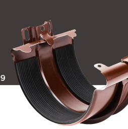 Соединитель желоба Galeco с креплением для системы STAL D 120/90 мм, RAL 8019