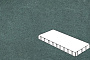 Плитка тротуарная Готика Profi, Плита, зеленый, частичный прокрас, с/ц, 900*300*80 мм