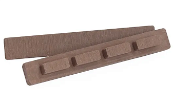 Заглушка для террасной доски Polivan Group SINGARAJA, коричневый, 140*20*18 мм