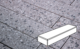 Плитка тротуарная Готика Granite FINERRO, паркет, Галенит 300*100*80 мм