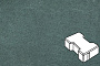 Плитка тротуарная Готика Profi, Катушка, зеленый, частичный прокрас, с/ц, 200*165*80 мм