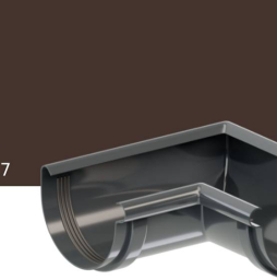Угол желоба внутренний KROP PVC 90 градусов для системы D 130/90 мм, RAL 8017