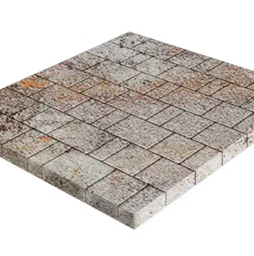 Плитка тротуарная SteinRus Бергамо А.6.Псм.4 Native, ColorMix Берилл, толщина 40 мм