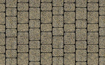 Плитка тротуарная Классико Б.2.КО.6 Гранит+ желтый с черным