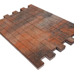 Плитка тротуарная SteinRus Прямоугольник В.6.П.8 Native, ColorMix Рей, 200*100*80 мм
