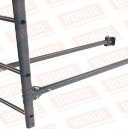 Лестница фасадная Borge (верхняя секция) оцинкованная RAL 7024, 1,8 м