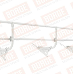 Кровельное ограждение Borge для черепичной кровли оцинкованное RAL 9003, 300*60 см