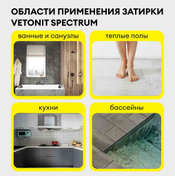 Затирка для швов vetonit спектрум, 13 доломит, 2 кг