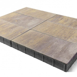 Плитка тротуарная BRAER Сити Color Mix Степь, 300*150*80 мм