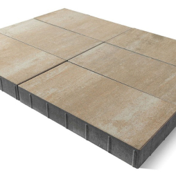 Плитка тротуарная BRAER Сити Color Mix Плато, 300*300*80 мм
