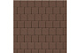 Плитка тротуарная SteinRus Квадрат Лайн малый Б.2.К.6, гладкая, коричневый, 100*100*60 мм