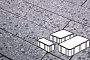 Плитка тротуарная Готика Granite FINERRO, Новый Город, Галенит 260/160/100*160*80 мм