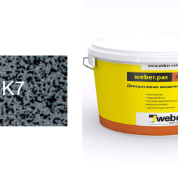 Декоративная мозаичная штукатурка weber.pas marmolit k7, 25 кг