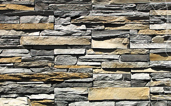 Искусственный камень для навесных вентилируемых фасадов White Hills Кросс Фелл цвет F100-80