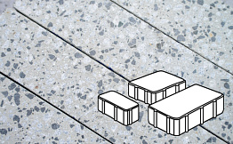 Плитка тротуарная Готика, Granite FINERRO, Новый Город, Грис Парга, 240/160/80*160*60 мм
