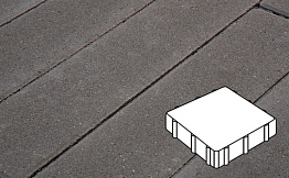 Плитка тротуарная Готика Profi, Квадрат, темно-серый, частичный прокрас, с/ц, 300*300*60 мм