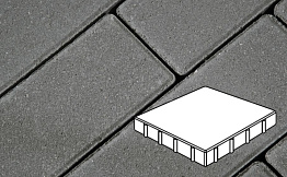 Плитка тротуарная Готика Profi, Квадрат, серый, полный прокрас, с/ц, 400*400*100 мм