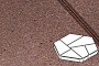 Плитка тротуарная Готика Profi, Полигональ, оранжевый, частичный прокрас, с/ц, 893*780*80 мм
