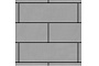 Плитка тротуарная SteinRus Аликанте Б.2.П.8  гладкая, серый, 900*300*80 мм