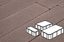 Плитка тротуарная Готика Profi, Новый Город, коричневый, частичный прокрас, с/ц, толщина 80 мм, комплект 3 шт