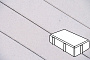 Плитка тротуарная Готика Profi, Брусчатка, кристалл, частичный прокрас, б/ц, 200*100*70 мм