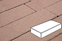 Плитка тротуарная Готика Profi, Картано Гранде, коричневый, частичный прокрас, б/ц, 300*200*60 мм