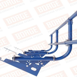 Кровельное ограждение Borge для черепичной кровли оцинкованное RAL 5005, 300*60 см