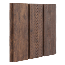 Софит Aquasystem с центральной перфорацией Американский орех фактурная, Printech, 2400*303 мм