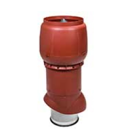 Изолированный вентиляционный выход Vilpe® XL - 250/ИЗ/700 красный + колпак