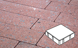Плитка тротуарная Готика, Granite FINO, Квадрат, Травертин, 150*150*80 мм