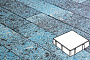 Плитка тротуарная Готика, Granite FINO, Квадрат, Азул Бахия, 200*200*80 мм