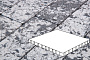 Плитка тротуарная Готика, City Granite FINERRO, Плита, Диорит, 1000*1000*100 мм