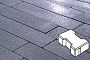 Плитка тротуарная Готика, City Granite FINO, Катушка, Амфиболит, 200*165*60 мм