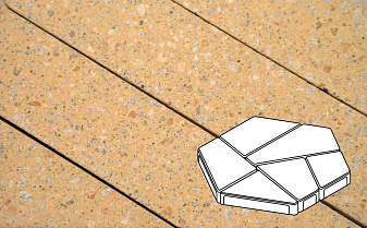 Плитка тротуарная Готика, City Granite FINERRO, Полигональ, Павловское, 893*780*80 мм