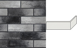 Угловой декоративный кирпич для навесных вентилируемых фасадов правый White Hills Норвич брик цвет F372-85