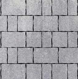 Плитка тротуарная SteinRus Старый город Б.2.Фсм.6, Native, ColorMix Монохром, толщина 60 мм
