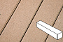 Плитка тротуарная Готика Profi, Ригель, палевый, частичный прокрас, б/ц, 360*80*80 мм