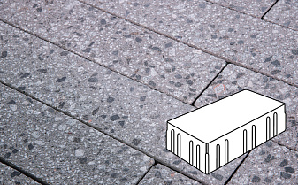 Плитка тротуарная Готика, City Granite FINERRO, Скада без фаски, Галенит, 225*150*100 мм