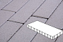 Плитка тротуарная Готика Profi, Плита, белый, частичный прокрас, б/ц, 1000*500*100 мм