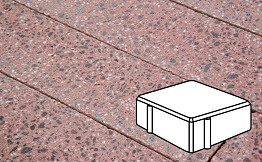 Плитка тротуарная Готика, City Granite FINO, Квадрат, Ладожский, 100*100*60 мм