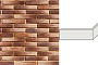 Декоративный кирпич White Hills Остия брик угловой элемент цвет 383-45