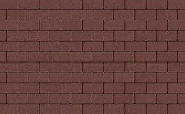 Тротуарная плитка Steingot Моноцвет, Прямоугольник, темно-красный, 200*100*80 мм