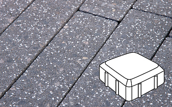 Плитка тротуарная Готика, Granite FINERRO, Старая площадь, Ильменит, 160*160*60 мм